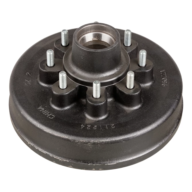 Lippert 122096 Hub drum with cups and studs (8 on 6-1/2" 1/2" studs), 7k