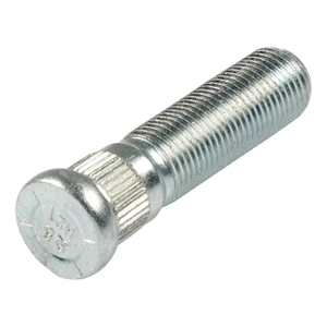 Wheel lug stud (.617 knurl) 9/16", 7k