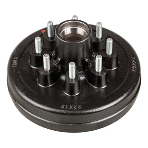 Hub drum with 9/16" studs (8 on 6-1/2"), 7k