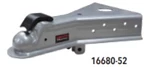 Demco 16680-52 2-5/16" Coupler 50°, EZ Latch Composite Handle, A-Frame Bolt On with Jack Hole and Chain Anchors