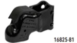 Demco 16825-81 2" Cast CHNL MNT Coupler, Black, EZ Latch Composite Handle, 2 Bolt On