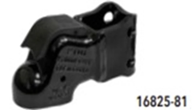 Demco 16825-81 2" Cast CHNL MNT Coupler, Black, EZ Latch Composite Handle, 2 Bolt On