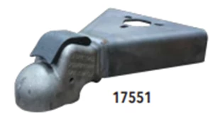 2 5/16", 50°, EZ Latch Composite Handle, A-frame Weld On with Jack Hole, Full Body, Primed