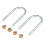 2024117444 Lippert Axle U-Bolt & Nut Kit - 3/8"-24 x 4.38", 1.75" Tube