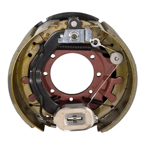 Electric brake assembly, left (12.25" x 5"), 12-16k
