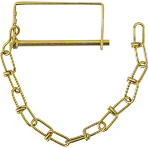 Buyers - Snapper Pin - 1/4in Diameter x 3-1/2in Usable Length with 12in Chain Lanyard