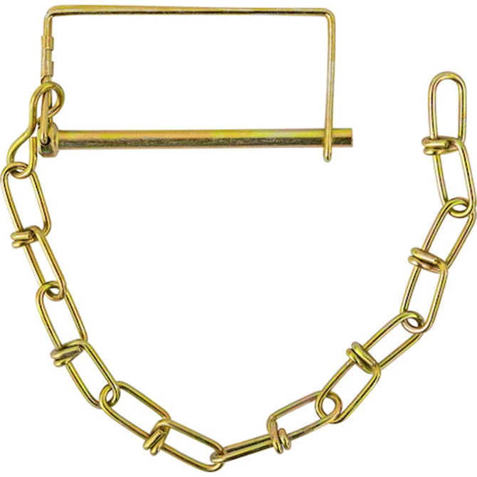 3034842 Buyers - Snapper Pin - 1/4in Diameter x 3-1/2in Usable Length with 12in Chain Lanyard