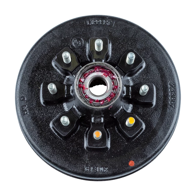 Lippert 814204 12" Brake Hub Assembly 8-6.5 BC; 9/16" stud; 7000# (Retail Box)