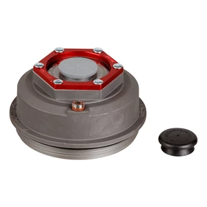 Aluminum oil cap aluminum with rubber plug, O-ring and fill plug, 10-16k