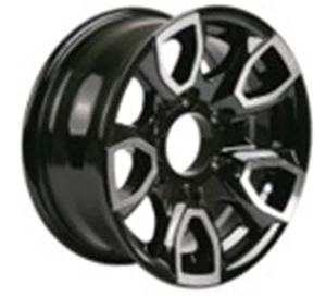 16 X 6 865 4.90 PILOT 4400# CAP AM03 MATTE BLK MACHINED W/ SS CAP