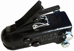CTA-280 RAM - Adjustable Coupler, Heavy Duty Cast Construction, 2-5/16" Ball Size, 15000# Capacity, Black Powder Coat Finish, w/ Bolts and Nuts