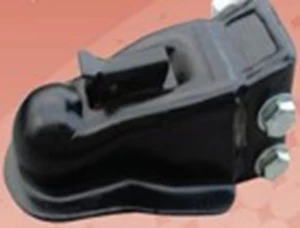 RAM - Adjustable Coupler, 2-5/16" Ball Size, 14000# Capacity, Black Powder Coat Finish, w/ Bolts and Nuts