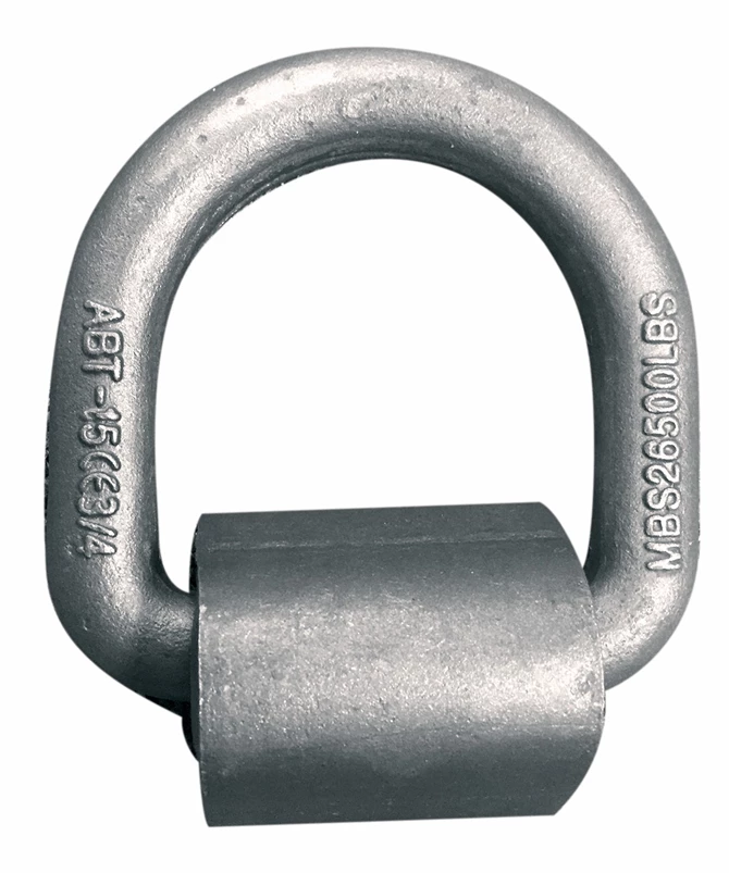 DR-340W RAM - 3/4" Diameter D-Ring, w/ Weld on Mounting Bracket, Forged from C1045 Steel, I.D. 3"x3", U.B.S. 26500 lbs, S.W.L. 9120 lbs