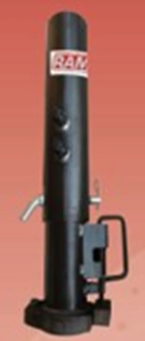 RAM - Round Gooseneck Coupler, 25000# Capacity, Cast Cone-Shaped Head,  ¾” Load Bearing Pin, 8” Adjustment