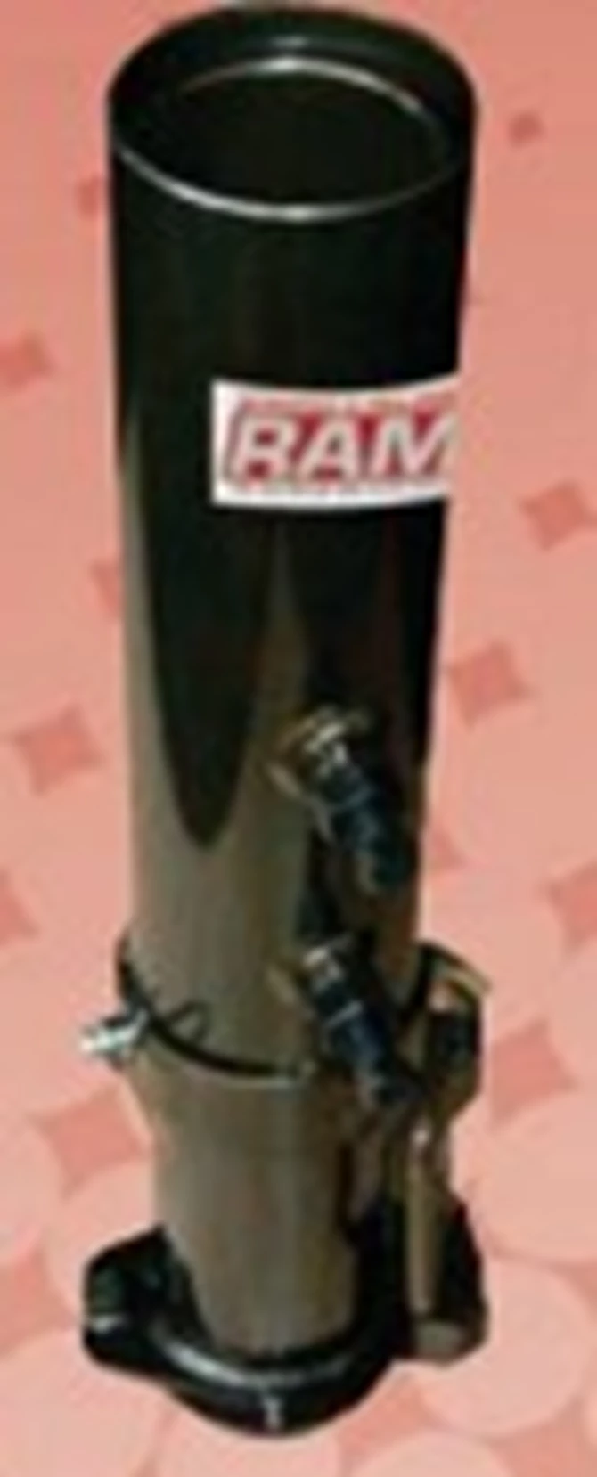 GCPN-30008 RAM - Round Gooseneck Coupler, 30000# Capacity,  ¾” Load Bearing Pin, 8” adjustment, Head with Cast Cone-Shaped Bottom and Forged Steel One-Piece Top Plate