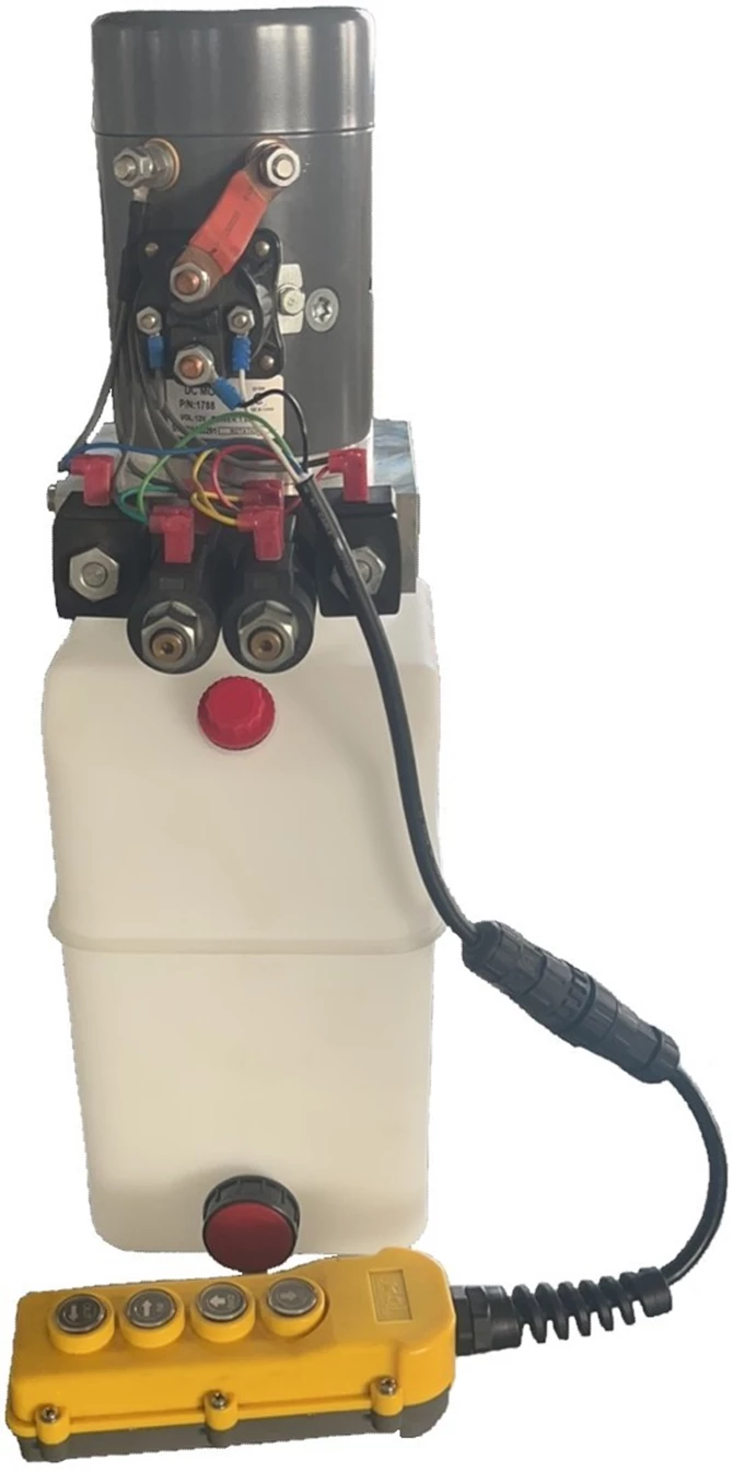 RAM HPU-DASEL006 Hydraulic Power Unit, Dual Acting, Power Up, Power Down,  4-Button Switch, 2 to 4 selector, 6 Quart Usable Volume