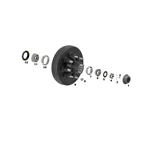 Lippert K-122465 Brake H&D 865 1/2" Stud Complete Pre Greased Kit, 7k