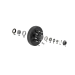 Lippert K-141290 Brake H&D 865 9/16" Stud Complete Pre Greased Kit, 7k