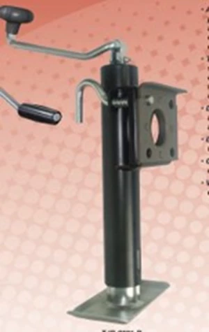 RAM - Weld-On Bracket Mount Swivel Jack, 2000# Cap., 10" Lift, Top Wind, Zinc