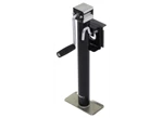 RAM TJB-2002S-B Weld-on Bracket Mount Swivel Jack, 2000# Capacity, 15" Lift, Side Wind, Black