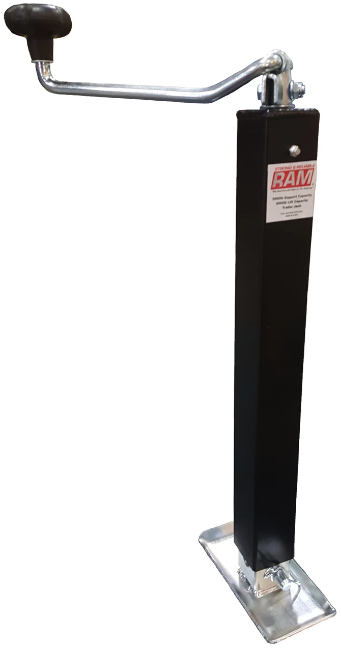 TJD-5000 RAM - Square Drop Leg Jack, 5000# Capacity, Top Wind