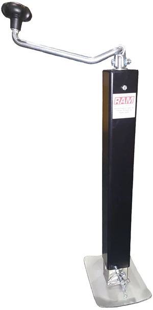 RAM - Heavy Duty Drop Leg Jack, Top Wind, 8000# Support Capacity, 7000# Lift Capacity