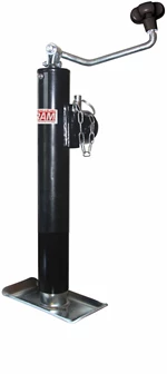 TJP-2001-B RAM - Weld-on Pipe Mount Swivel Jack, 2000# Capacity, 10" Lift, Top Wind, Black