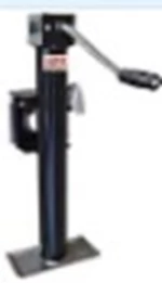TJP-2001S-B RAM - Weld-on Pipe Mount Swivel Jack, 2000# Capacity, 10" lift, Side Wind, Black
