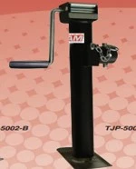 TJP-2002S-B RAM - Weld-On Pipe Mount Swivel Jack, 2000# Cap. 15" Lift, Side Wind, Black