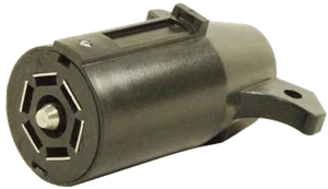 7-Way Round Plastic RV Plug (Trailer End)