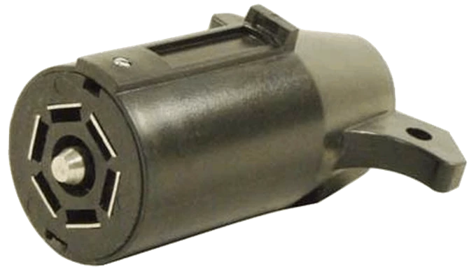 Vision LED WRV-7000-1 7-Way Round Plastic RV Plug (Trailer End)